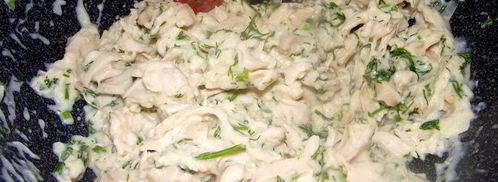 блинчики фаршированные курицей с соусом бешамель. Шаг 4