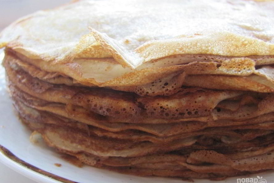 Рецепт блинчиков из кефира