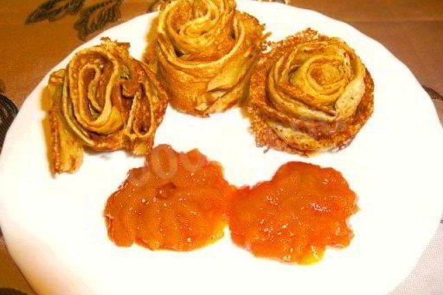 Рецепт блинчиков розочки