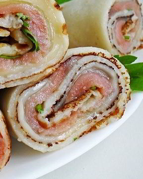 Блинчики с форелью