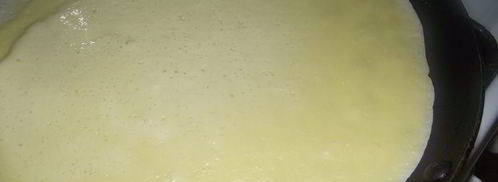 блинчики с сыром и вишней. Шаг 2