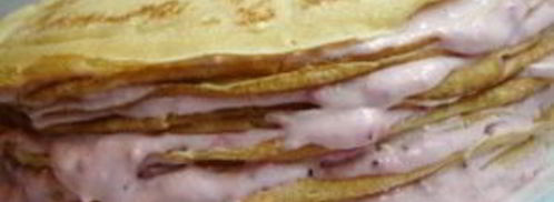 блинчики с творогом и клубникой. Шаг 5