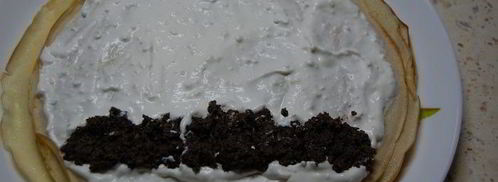 блинчики с творожно-сметанно-маковой начинкой. Шаг 5