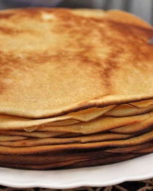 Блины Mинутка на сковороде