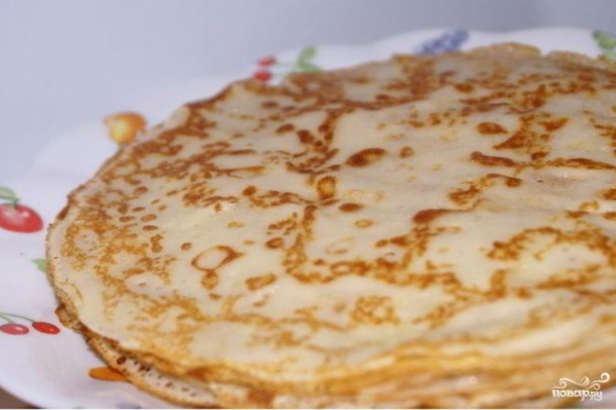 Рецепт блинов с крахмалом