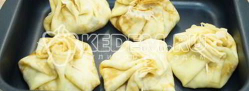 блины с курицей и грибами. Шаг 12