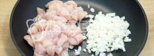 блины с курицей и грибами. Шаг 6