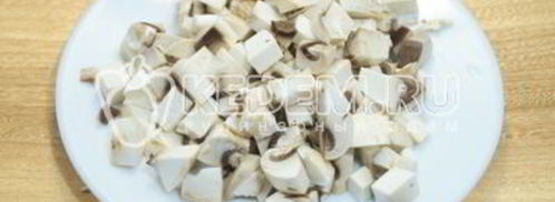 блины с курицей и грибами. Шаг 7