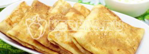 блины с курицей. Шаг 13