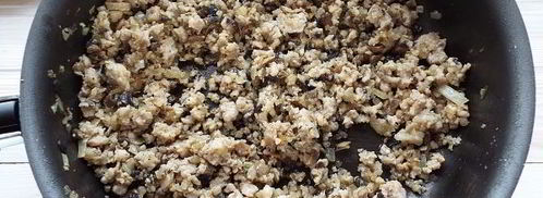 блины с мясом и грибами. Шаг 9