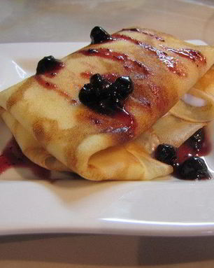 Блины с нежнейшим белково-лимонным кремом