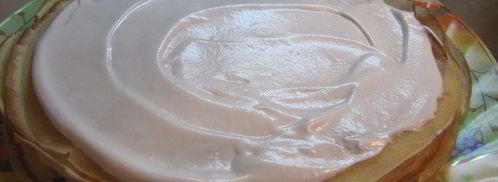 блины с нежнейшим белково-лимонным кремом. Шаг 12