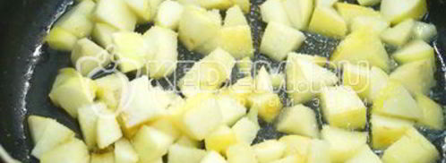 блины с яблоками. Шаг 10