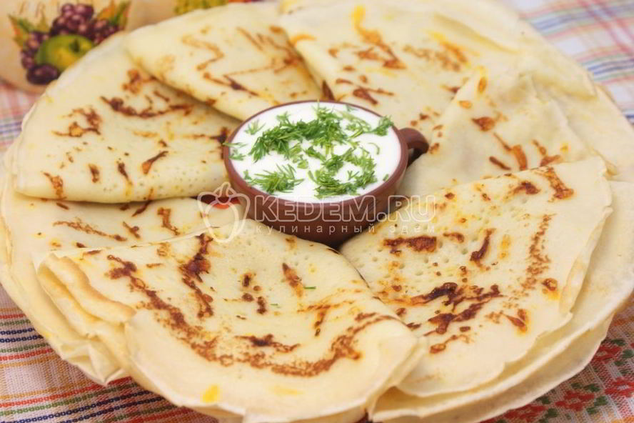 Рецепт блинов сырных