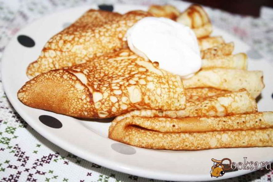 Рецепт дрожжевых блинов