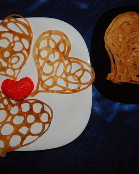 Кружевные блинчики-сердечки