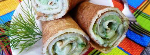 кукурузные блины с авокадо. Шаг 7