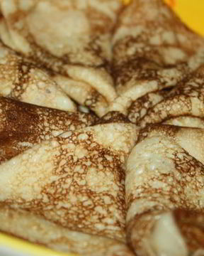 Нежные тонкие блинчики на кефире