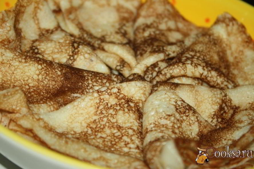 Рецепт нежных тонких блинчиков на кефире