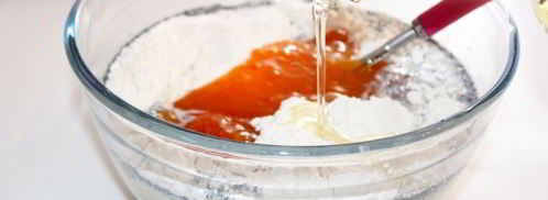 панкейки с хурмой и маком. Шаг 7