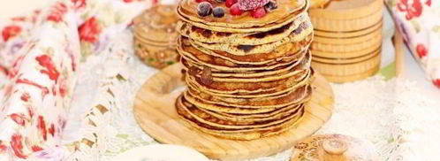 панкейки с хурмой и маком. Шаг 10