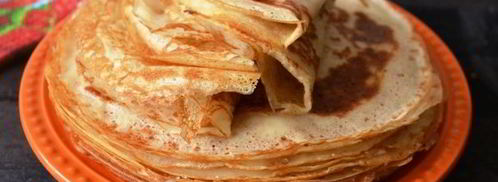 постные тонкие блины с дырочками. Шаг 17