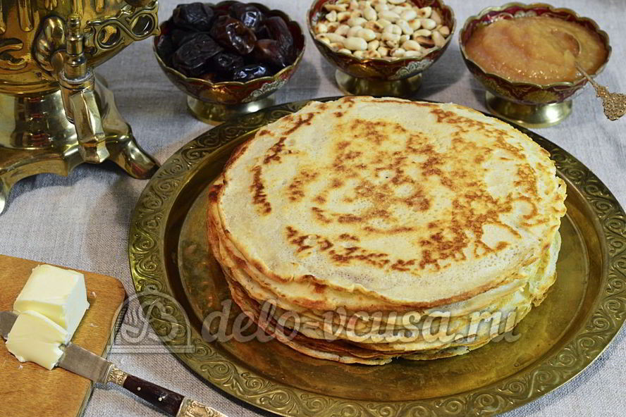 Рецепт пшенных дрожжевых блинов