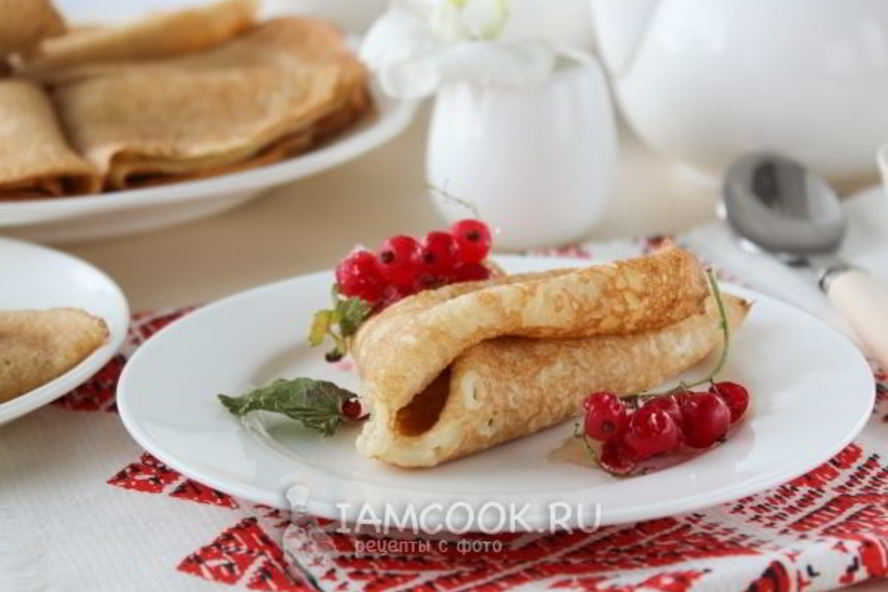 Рецепт пышных блинов с дырочками