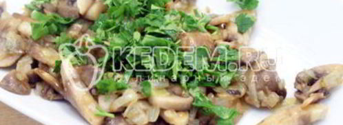 рисовые блинчики с грибами. Шаг 5