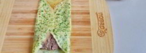 шпинатные блины с печенью. Шаг 6