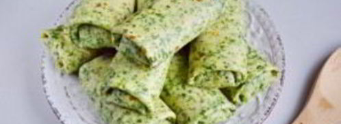 шпинатные блины с печенью. Шаг 9