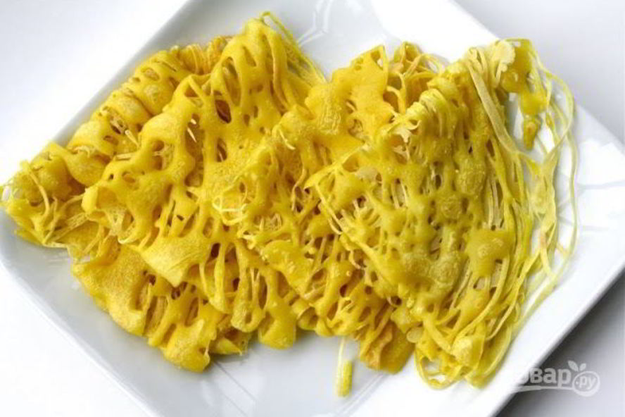 Рецепт тонких ажурных блинчиков