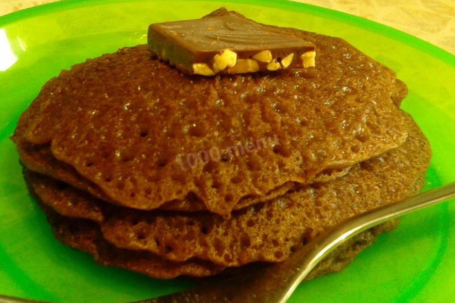 Рецепт веганских блинчиков с какао