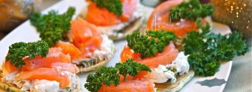 закусочные блинчики с подкопченным лососем. Шаг 9