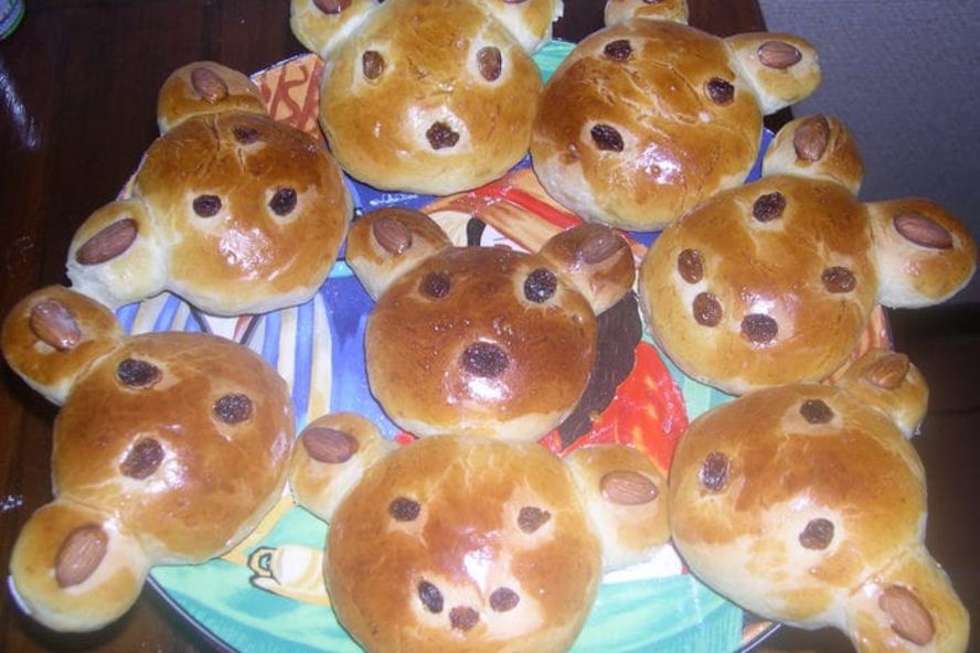 Рецепт булочек мишки для моей маленькой зайки