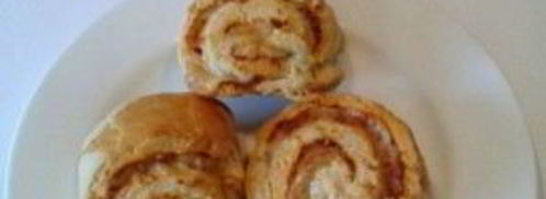 булочки-рулеты с сырной начинкой. Шаг 6