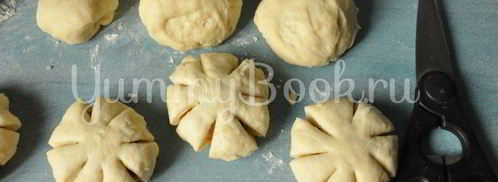 булочки с курагой и изюмом. Шаг 5