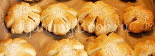 булочки с курагой и изюмом. Шаг 7