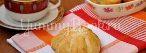 булочки с курагой и изюмом. Шаг 8