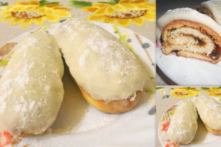 Рецепт булочек с маком и орехами в карамели