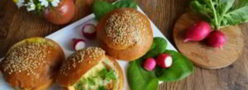 горячие булочки с яйцом и сыром. Шаг 7