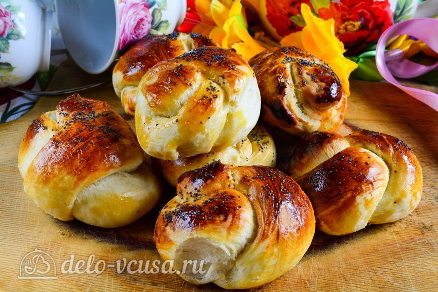 Рецепт сладких булочек из дрожжевого теста