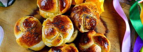 сладкие булочки из дрожжевого теста. Шаг 14