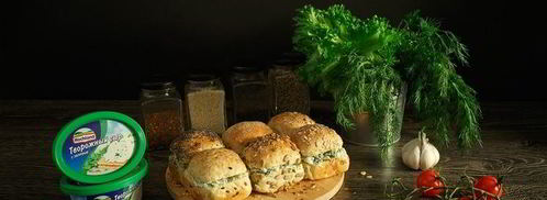 зерновые булочки-пампушки с сырно-чесночной начинкой. Шаг 11