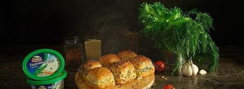 зерновые булочки-пампушки с сырно-чесночной начинкой. Шаг 12