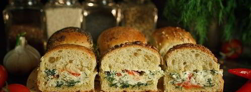 зерновые булочки-пампушки с сырно-чесночной начинкой. Шаг 13