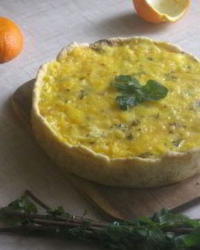 Апельсиново-мятный чизкейк