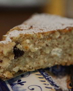 Австрийский чизкейк с миндалем и изюмом