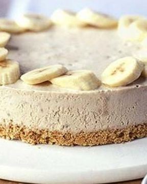 Чизкейк банановый с творогом без выпечки