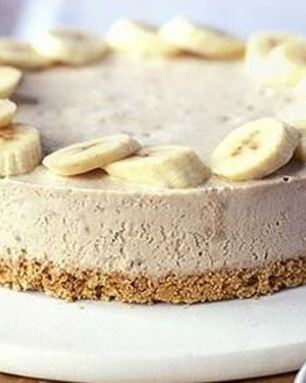 Чизкейк банановый с творогом без выпечки